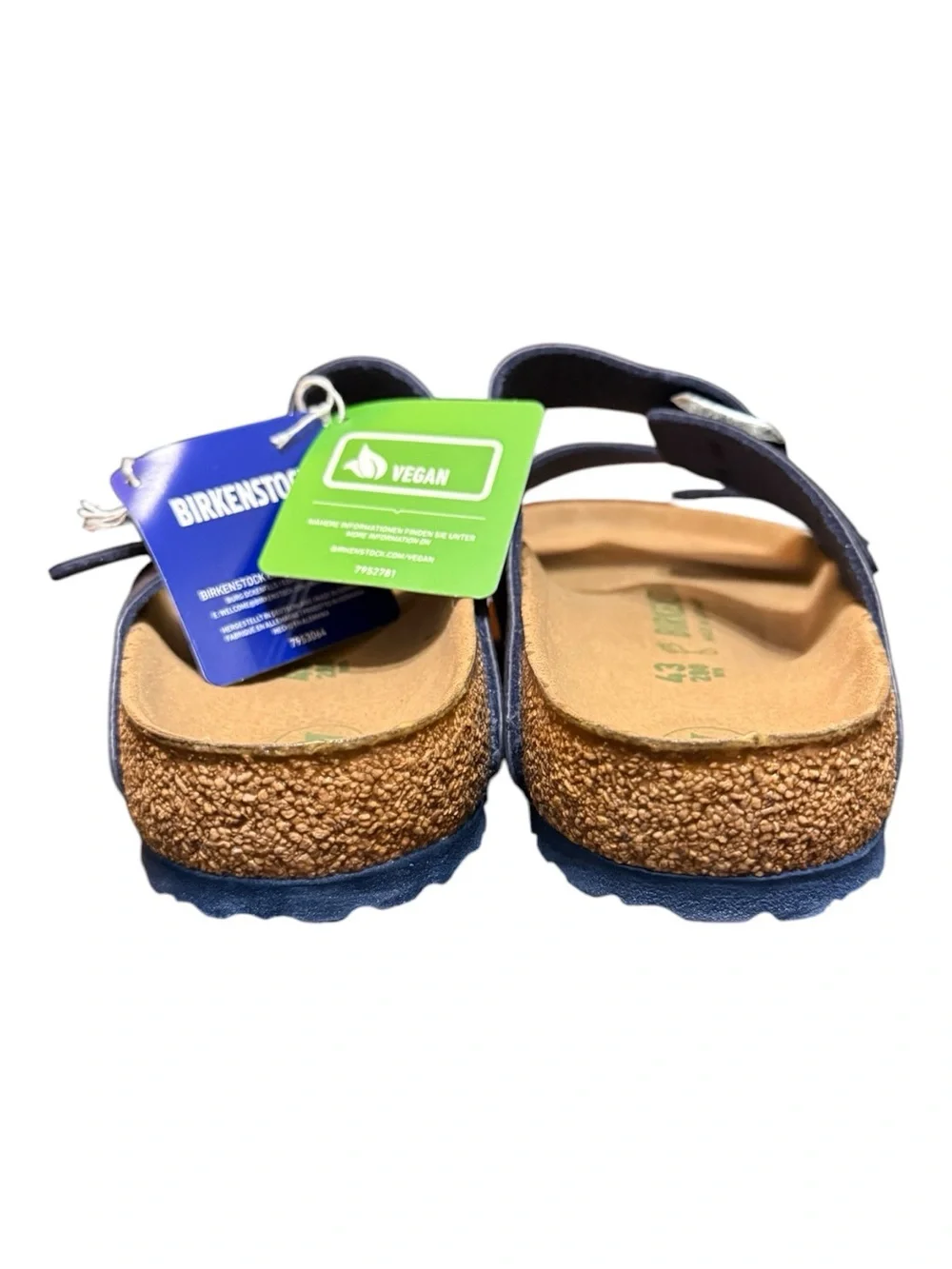 Birkenstock Arizona Desert Dust Indigo Blue Vegan Sandals Men’s 10 NIB